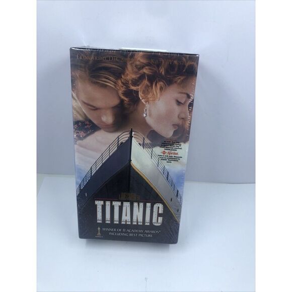Titanic, VHS 1998 2-Tape Set Sprint Sticker, Paramount! New, Sealed. - Picture 1 of 12